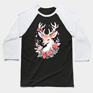 Cottagecore Deer Ugly Christmas Men Kids Women Christmas Baseball T-Shirt